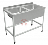 Ванна моечная цельнотянутая "Бизнес" ВМЦБ 1402/6 1400х600х860 мм фото